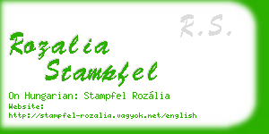 rozalia stampfel business card